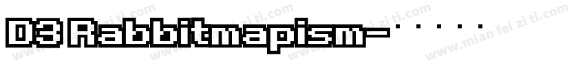 D3 Rabbitmapism字体转换